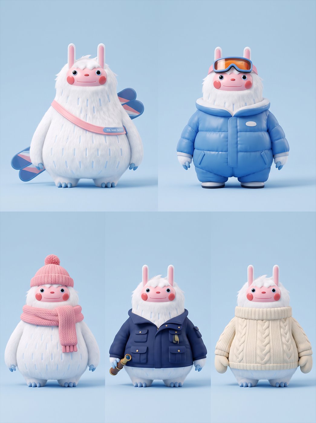 雪憨憨表情与动作
