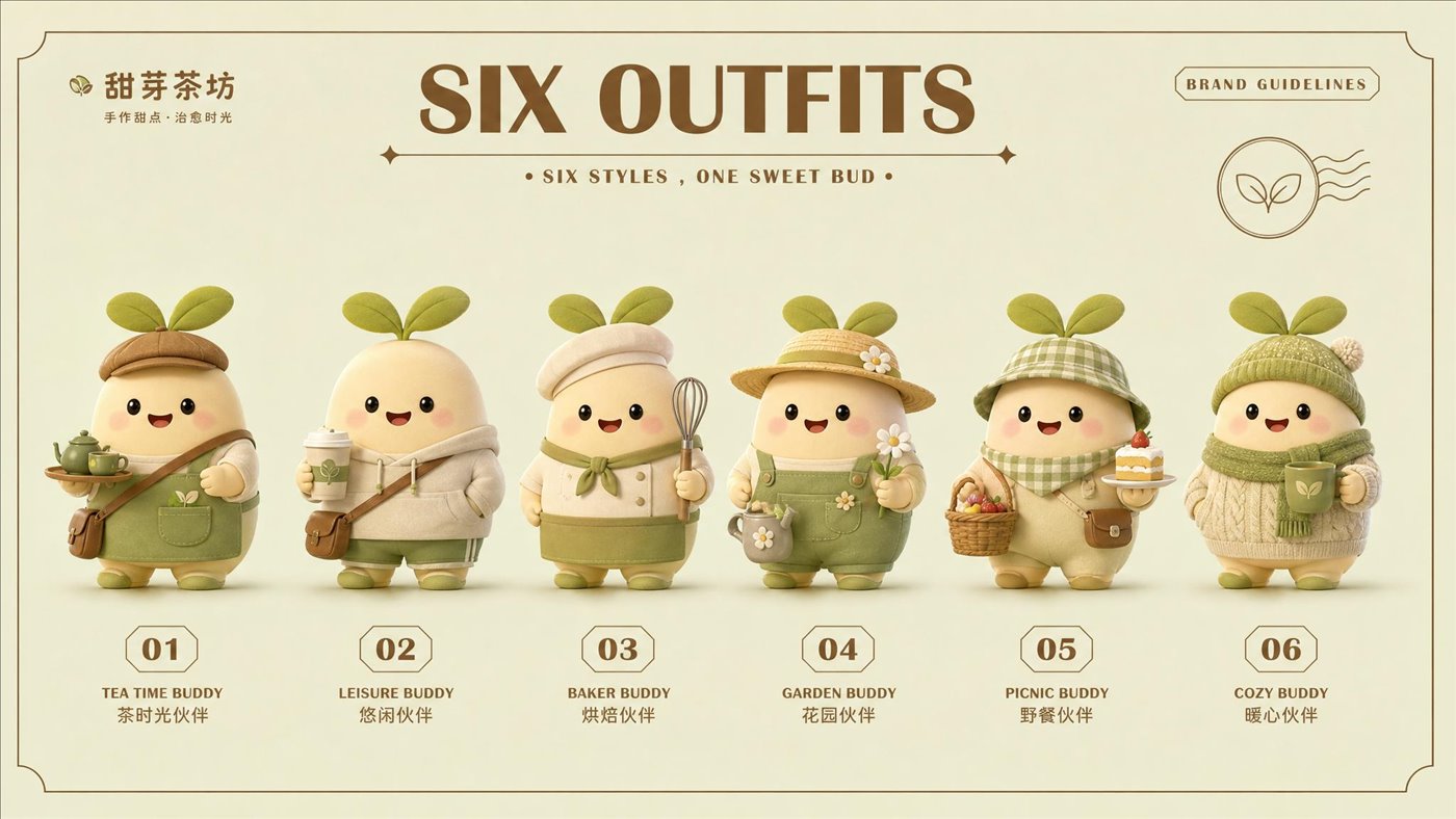甜芽茶坊 · 服装造型延展